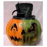 548 - DECORATIVE JACK-O-LANTERN W/ TOP HAT (B116)