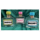 43 - NEW WMC THREE DECORATIVE BOTTLES (A175)