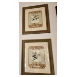 502 - TWO PIECES FRAMED ART