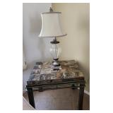 502 - TABLE LAMP & ACCENT TABLE