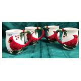 43 - NEW WMC FOUR CERAMIC CARDINAL MUGS (A227)