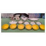 U - MIXED VINTAGE BOWLS, SAUCERS & MORE (U4)