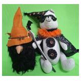 548 - HALLOWEEN PLUSH BEAR & GNOME (A128)