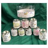 43 - NEW WMC BIN & SCENTED CANDLE TINS (B61)