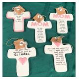 43 - NEW WMC 5 CERAMIC MOM CROSSES (A111)