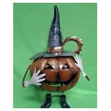 548 - JACK-O-LANTERN WITH WITCH HAT 26"T (A117)