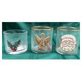 43 - NEW WMC 3 CHRISTMAS VOTIVE HOLDERS (A119)