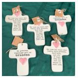 43 - NEW WMC 5 CERAMIC MOM CROSSES (A112)