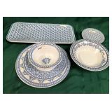 43 - NEW WMC BLUE & WHITE WARE DISHES & BOWLS (A41
