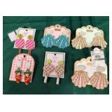 43 - NEW WMC 6 PAIR MUD PIE BEADED EARRINGS (A42)