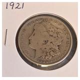 1921 - MORGAN SILVER DOLLAR (#23)