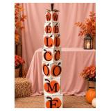 548 - 67"T STACKED WELCOME BLOCKS PORCH DECORATION