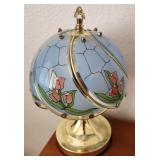 502 - TABLE LAMP WITH GLASS SHADE