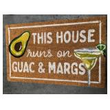 43 - NEW WMC GUACAMOLE & MARGARITAS DOOR MAT