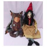 548 - HALLOWEEN WITCH & STEAMPUNK CROW (B63)