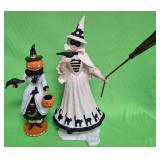 548 - BETHANY LOWE PUMPKIN HEAD & GOOD WITCH (A62)