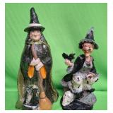 548 - VINTAGE STYLE HALLOWEEN WITCH FIGURINES (A4)