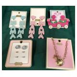 43 - NEW WMC MUD PIE EARRINGS & NECKLACE (A93)