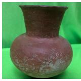 11 - VINTAGE CLAY VASE 6"T (A50)