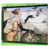 546 - MICHAEL PARKS ART WORK FRAMED (A2)