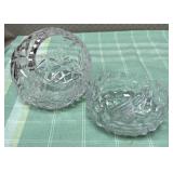 513 - LOT OF CLEAR CUT GLASS BOWLS (M46)