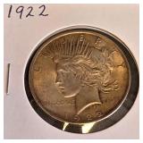 1922 - PEACE SILVER DOLLAR (#28)