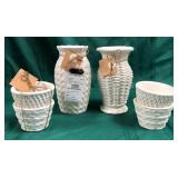 43 - NEW WMC CERAMIC VASES & SNACK CUPS (A94)