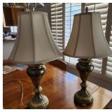 502 - PAIR OF MATCHING TABLE LAMPS