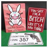 513 - THREE HUMOROUS SIGNS (P52)