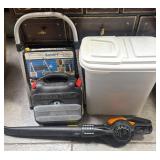 513 - POWER BLOWER, POWER TOOL, STEP LADDER