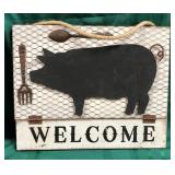 43 - NEW WMC FARM-STYLE WELCOME SIGN (A52)