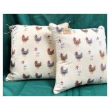43 - NEW WMC TWO MUD PIE ACCENT PILLOWS (A134)