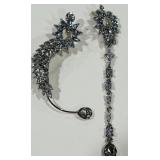 H -VTG RHINESTONES DROP EARRINGS