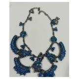 BLUE RHINESTONES / CRYSTALS NECKLACE