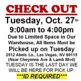 AUCTION PICK UP DAY & HOURS