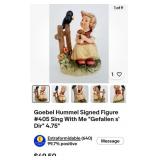 N - GOEBEL HUMMEL GIRL W/ CROW FIGURINE IN BOX