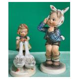 N - TWO GOEBEL HUMMEL STYLE FIGURINES (D66)