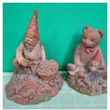 N - TOM CLARK GNOME & BEAR FIGURINES (D06_