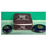 N - LA REINE LIMOGES PORCELAIN TRINKET BOXES (D98)