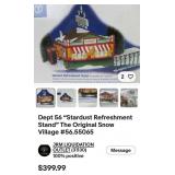 N - DEPT 56 STARDUST REFRESHMENT STAND NIB (C47)