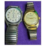 696 - TWO MENS WRISTWATCHES INCL GENOVA & ONTIME