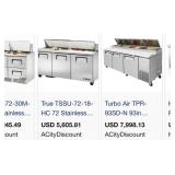 11 - TRUE REFRIGERATED SANDWICH & SALAD PREP TABLE