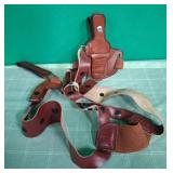 N - LEATHER BELT & HOLSTER (B25)