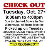 AUCTION PICK UP DAY & HOURS