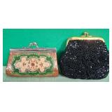 N - TWO BEADED EVENING BAGS (D92)
