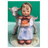 N - GOEBEL GIRL W/ GOAT PORCELAIN FIGURINE (D65)