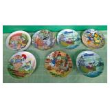 N - SEVEN DISNEY COLLECTIBLE PLATES (B75)