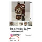 N - DEPT 56 DICKENS VILLAGE CLOAKS & CANES NIB