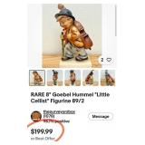 N - GOEBEL HUMMEL BOY W/ CELLO FIGURINE W/ BOX
