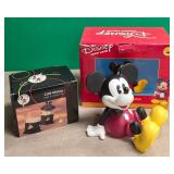 N - DISNEY CAFE MICKEY SET & MICKEY FIGURINE (A154